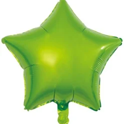 Folieballong, stjärna ljusgrön 45 cm