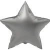 Folieballong, stjärna moonlight silver 45 cm