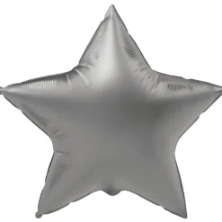 Folieballong, stjärna moonlight silver 45 cm