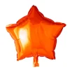 Folieballong, stjärna orange 45 cm