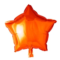 Folieballong, stjärna orange 45 cm