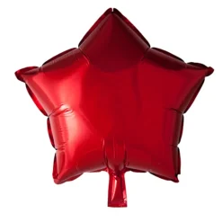Folieballong, stjärna röd 45 cm