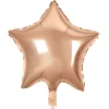Folieballong, stjärna rosé 45 cm