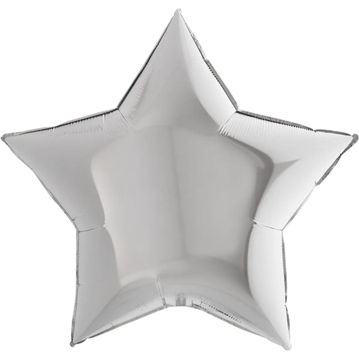 Folieballong, stjärna silver 91 cm