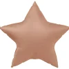 Folieballong, stjärna vintage rose 45 cm