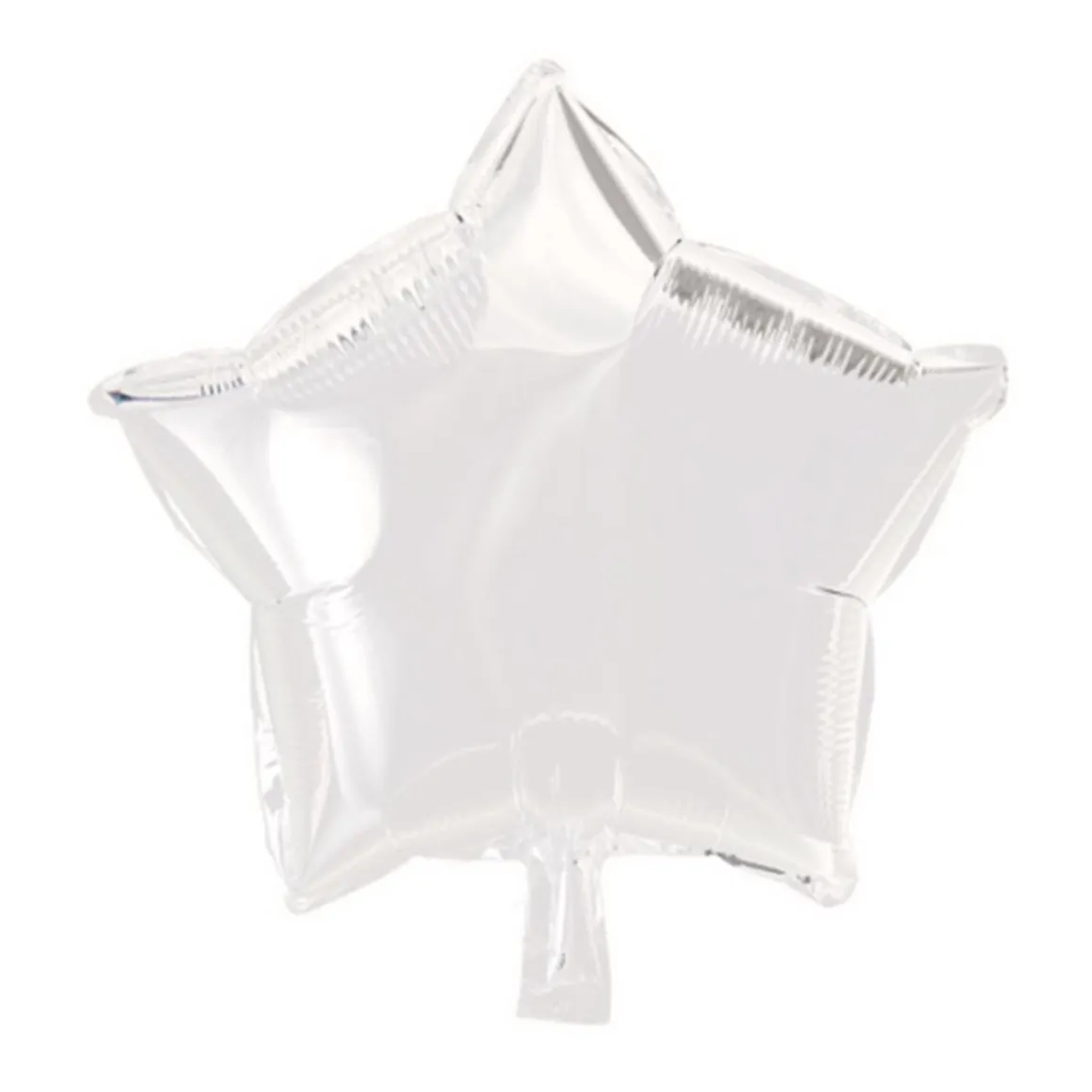 Folieballong, stjärna vit 45 cm