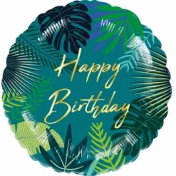 Folieballong, tropical birthday 45 cm