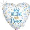 Folieballong, welcome little prince 45 cm