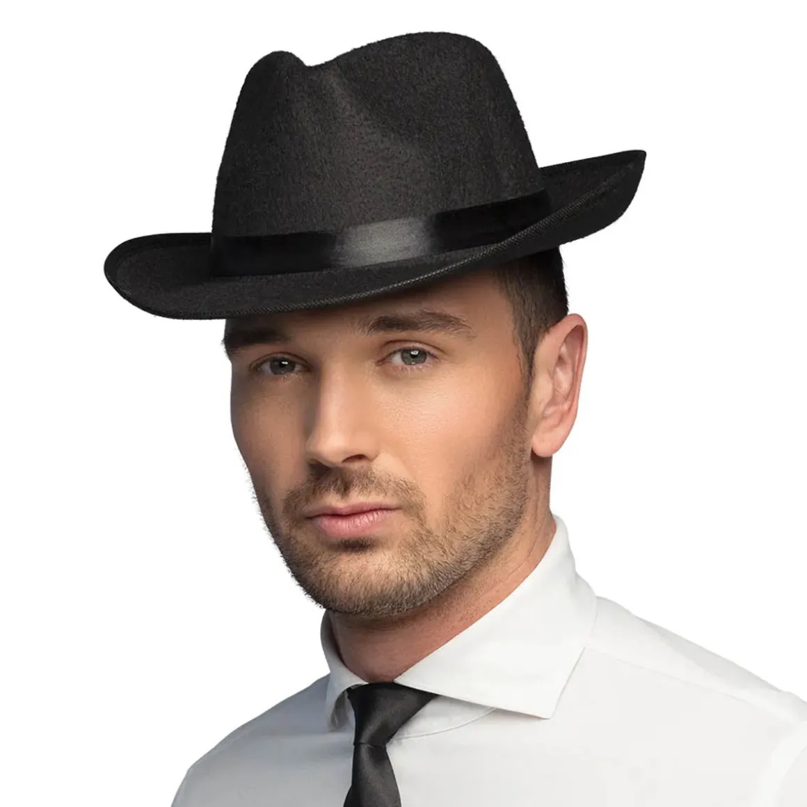 Gangsterhatt, svart