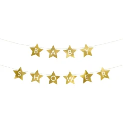 Girlang, baby shower guld 290x16,5 cm