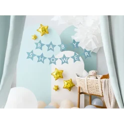 Girlang, baby shower ljusblå 290x16,5 cm