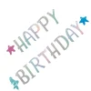 Girlang, happy birthday holographic 270 cm