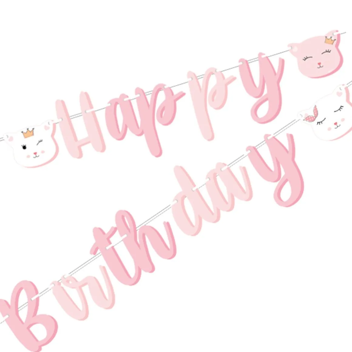 Girlang, happy birthday katt 250 cm