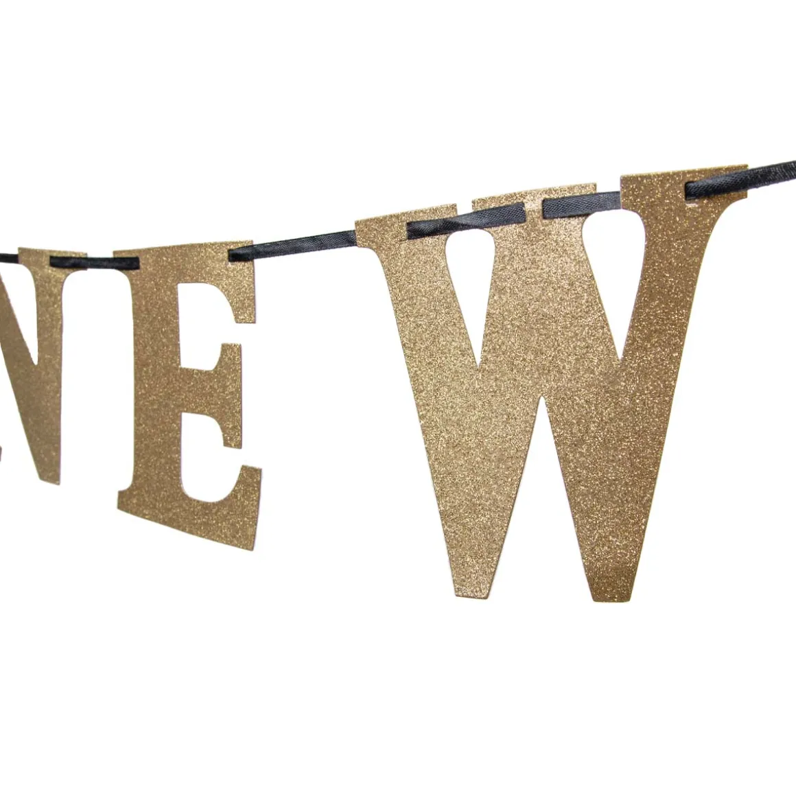 Girlang, happy new year guld 360x13 cm