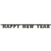 Girlang, happy new year svart 180x13 cm