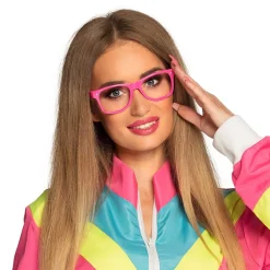 Glasögonbågar, rosa neon
