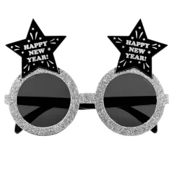 Glasögon, happy new year silver