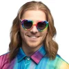 Glasögon, rainbow heart