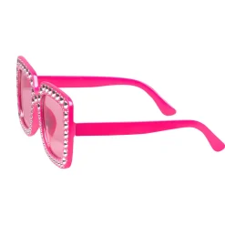 Glasögon, rosa bling