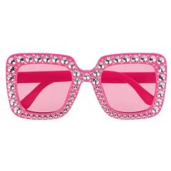 Glasögon, rosa bling