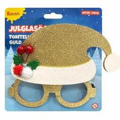 Glasögon, tomte guld