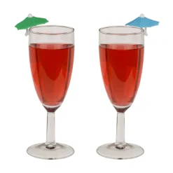 Glasmarkör, cocktailparaply 6 st