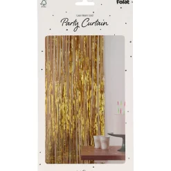 Glitterdraperi, guld 1x2 m