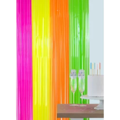 Glitterdraperi, neon 1x2 m