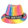 Glitterhatt, happy birthday regnbåge