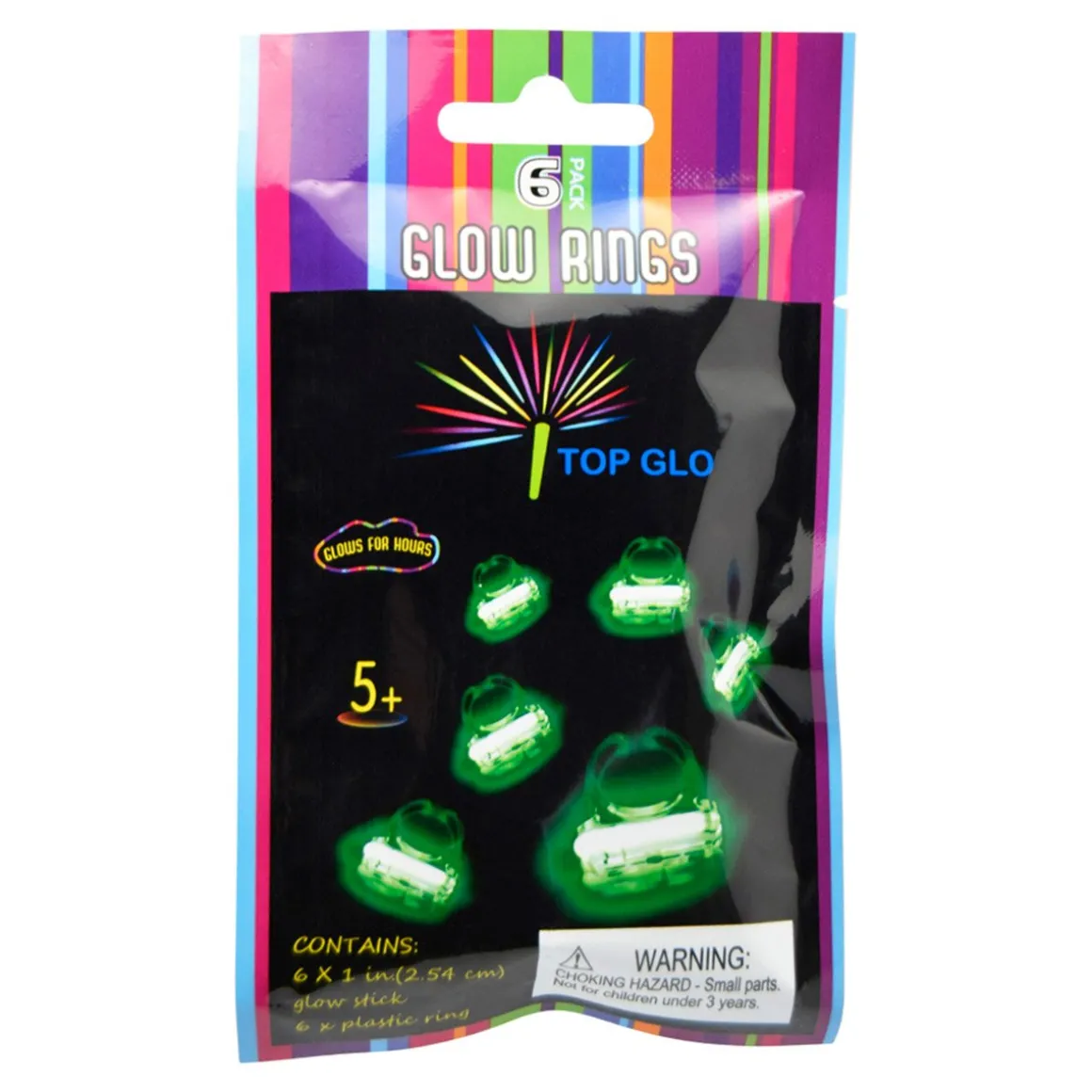 Glowsticks, ringar 4 st