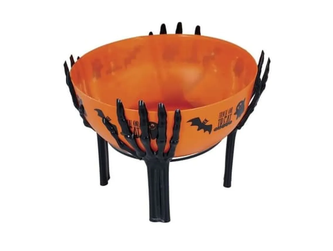 Godisskål, trick or treat orange 26x18 cm