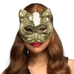 Ögonmask, disco cat gold