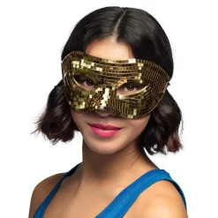 Ögonmask, disco guld