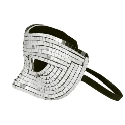 Ögonmask, disco silver