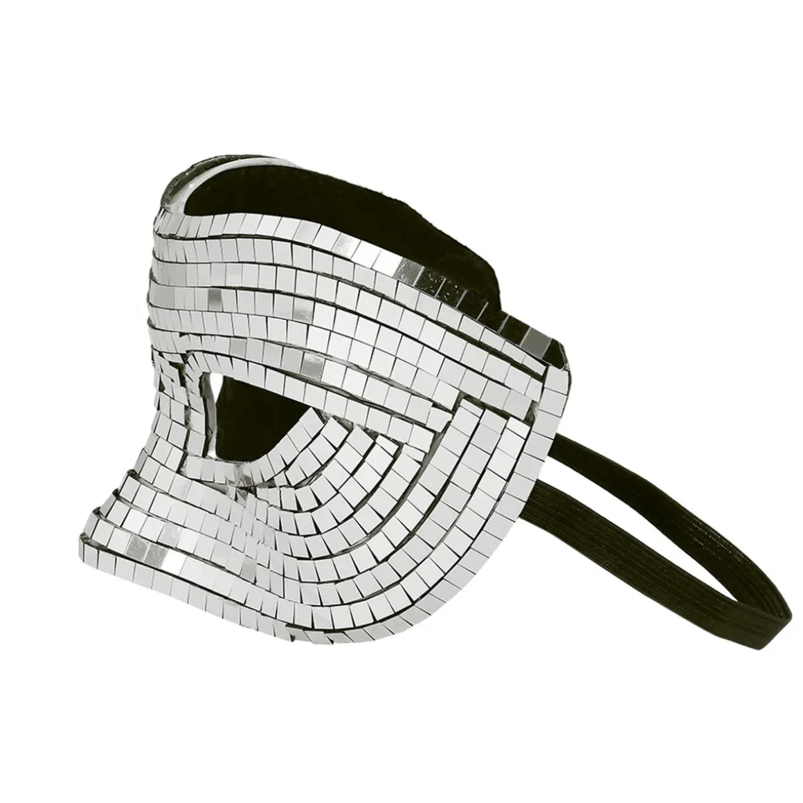 Ögonmask, disco silver