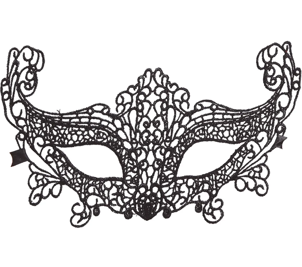 Ögonmask, Embroidered black