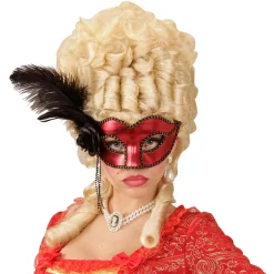 Ögonmask, red venice med fjäder