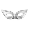 Ögonmask, spetsig silver