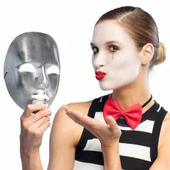 Ögonmask, teater silver