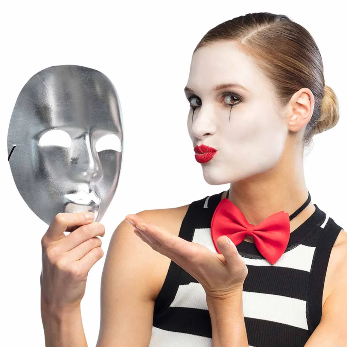 Ögonmask, teater silver