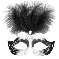 Ögonmask, Venice svart & vit