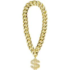 Guldkedja med dollartecken