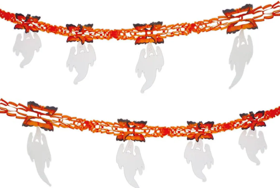 Halloweengirlang, spöke 300 cm