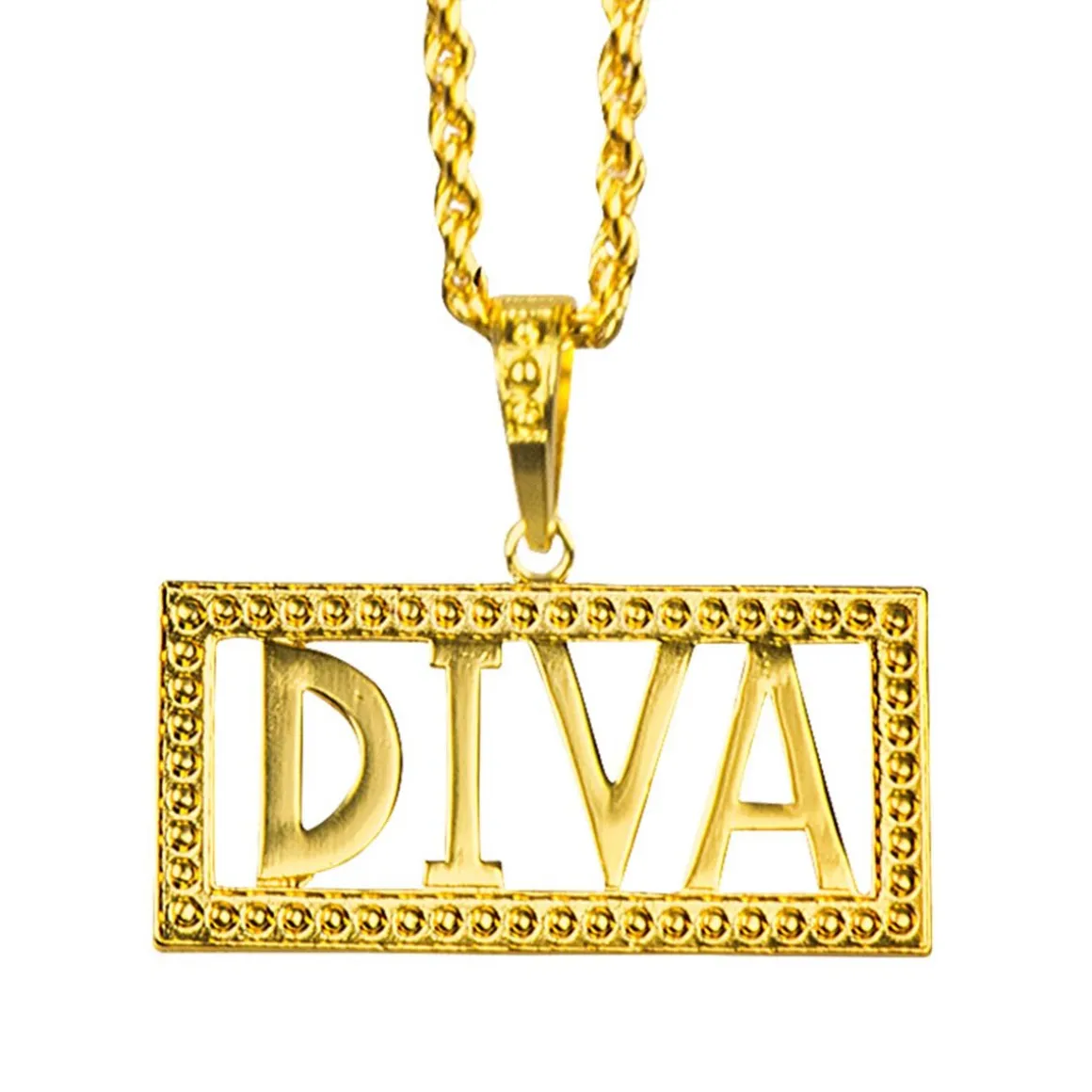 Halsband, diva guld