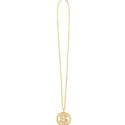 Halsband, dollartecken med strass