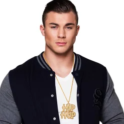 Halsband, hiphop guld