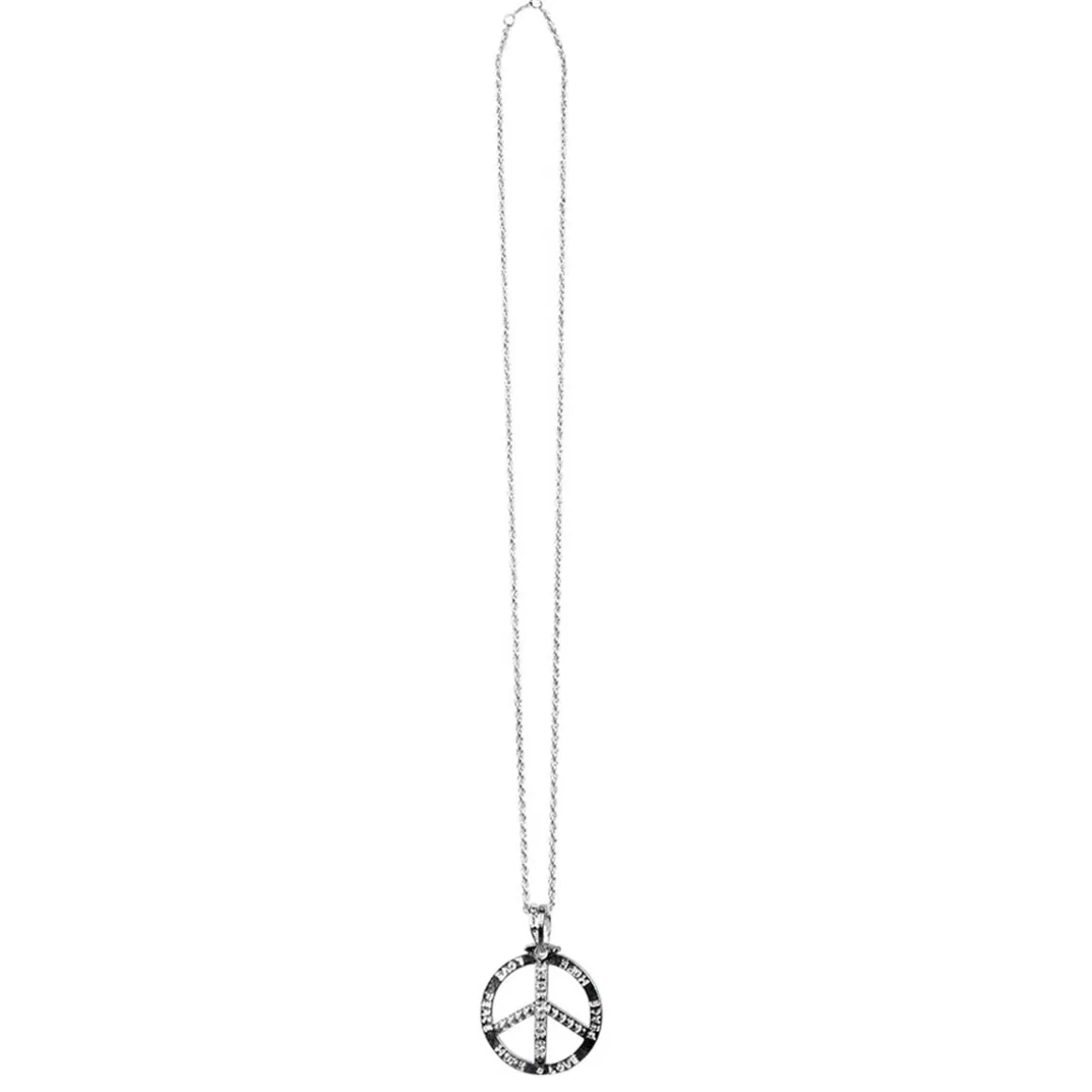 Halsband, peace silver