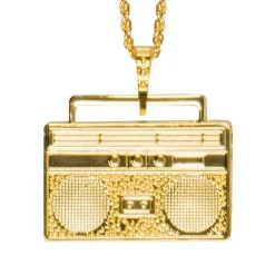 Halsband, stereo guld