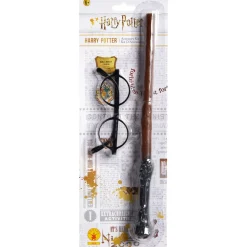 Harry Potterset, glasögon & stav