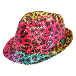 Hatt, popstar rainbow animalier leopard
